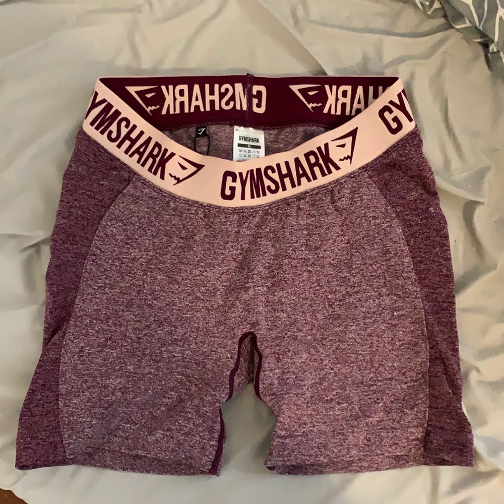 PURPLE FLEX GYMSHARK SHORTS